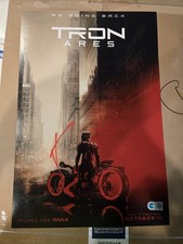 Jared Leto Signed TRON Ares 12x18 Movie Poster SWAU Authenticated + Protector picture