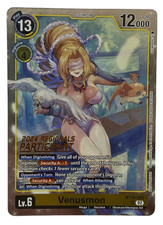 Digimon Venusmon BT10-042 SR 2024 Regionals Participant Alternative Art CCG picture
