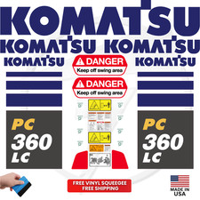 Fits Komatsu PC360LC Decal Kit Excavator Stickers - - 3M Vinyl picture