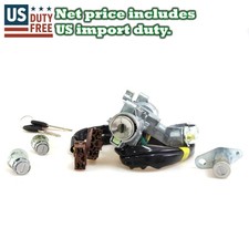 FIT 92-96 HONDA CIVIC EG4 EJ2 3DR IGNITION STEERING W/ WIRE DOOR TRUNK LID LOCKS picture