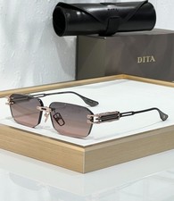 DITA HYPERLUX-3000 Sunglasses Rimless Purple Lens Rose Gold Black Japan New picture