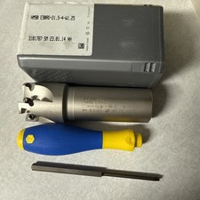ISCAR 1-1/2” HM90 E90AD-D1.5-4-W1.25 Indexable End Mill 1.5” Machinist Tools CNC picture
