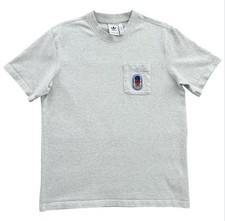 Adidas Originals Olympic gray heavyweight pocket t shirt with Patch Size Medium picture