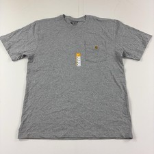 Carhartt Shirt Mens M Gray Loose Fit Pocket Tagless Workwear Jersey Tee K87 picture