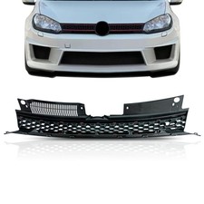 for VW Golf Sportwagen Badgeless Hex Mesh Grille Black Red 2010 2012 2013 2014 picture