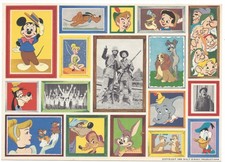 Vintage DISNEY FAN CARD 1955 Tinker Bell Davy Crockett Dumbo Jiminy Cricket MINT picture