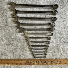 Vintage SK Lectrolite Combination Wrench Set of 13 C-10 to C-40 12 Pt USA picture