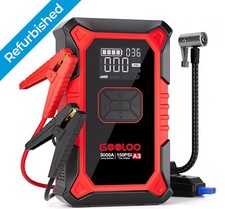 GOOLOO A3 Jump Starter with Air Compressor 3000A Portable Car Battery Booster picture