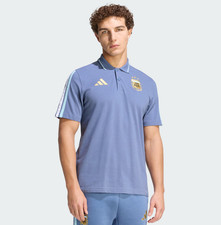 [ BIG SALE ] Argentina National Team adidas Alphaskin Polo Blue picture