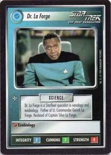 Star Trek CCG Dr. La Forge Near-Mint/NM Rare – Premier Limited 1994 picture