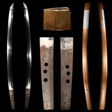 Wakizashi Japanese antique sword Bizen koku Kiyomitsu Muromachi (1506) shirasaya picture