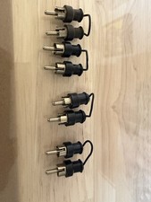 Vintage TEAC Model 2A Original RCA Jumper Plugs Send Receive Links Set of 8 picture