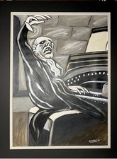 Artist John Froehlich Large Original 2006 Acrylic Wash