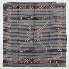 JEAN CLAUDE DE LUCA Blue Thin Silk Scarf Scarves 29