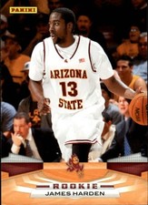 2009-10 Panini James Harden #400 RC Rookie Card Arizona State Oklahoma City NBA picture