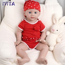IVITA 20'' Full Silicone Reborn Baby Girl Handmade Newborn Baby Kids Xmas Gift picture