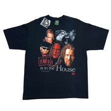NWT Vintage 1998 WCW NWO Wolfpac Is In The House Wrestling Tee Size XL 23.5