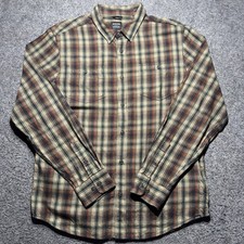 Prana Edgewater Flannel Shirt Mens M Multi Color Long Sleeves Button Up Casual picture