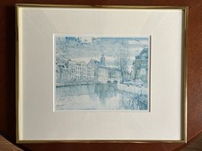Vintage Leo Wisselink Amsterdam Lithograph Print 