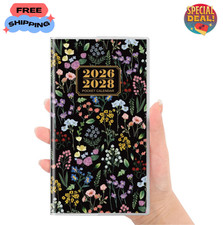 Pocket Calendar 2026-2028 Monthly Planner 30 Month Small Purse Size with Sleeve picture