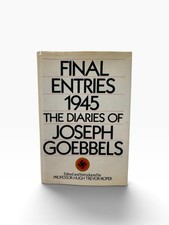 Final Entries 1945 The Diaries of Joseph Goebbels Book Club Edition 1978 F6 picture