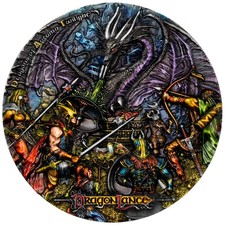 2023 Niue D&D Dragonlance Chronicles: Dragon of Autumn Twilight 3 oz Silver Coin picture
