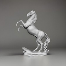 Rearing horse statue-8 Inches (white)- Any Color picture