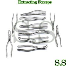 10 NEW EXTRACTING FORCEPS EXTRACTION DENTAL INSTRUMENTS picture