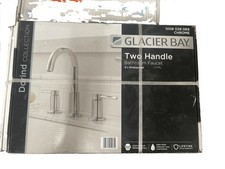 Glacier Bay 8 in. Widespread Double-Handle High-Arc Faucet w/ Polished Chrome picture