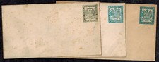 TRANSVAAL 1871-74 6d Blue & Grey Blue 3 Unused Stationery Envelopes VERY RARE picture
