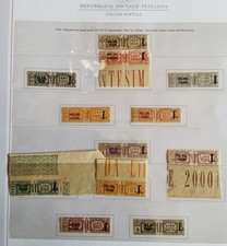 ITALY 1943 Kingdom RSI GNR Postal Parcels Lot MNH** picture