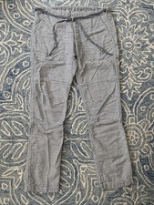 EUC Dosa Blue Striped Cotton Travel Pants Xs Sz 1 picture