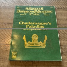 TSR HR2 9323 AD&D 2nd Ed Charlemagnes Paladins Campaign Sourcebook W/ Map 1992 picture