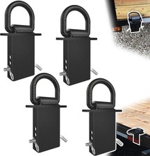 VONLX Stake Pocket D Rings 4Pcs 18000lbs D Rings, Black  picture