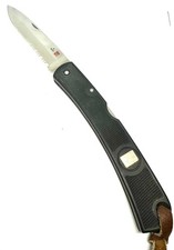 Vintage Al Mar Seki Japan Folding Knife ATS-34 Part Serrated Blade Mint picture
