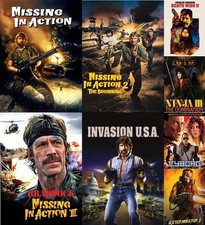 Chuck Norris 4-Film DVD Set: Missing in Action 1-3, Invasion USA + Bonus Movies picture