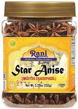 Rani Star Anise Seeds, Whole Pods (Badian Khatai) Spice 5.29oz (150g) PET Jar picture