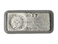 Vintage Hoffman and Hoffman Alchemy 10.17 oz .999 Fine Silver Odd Weight Bar picture