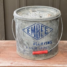 Vintage EMBEE Fine Tackle Floating Minnow Bucket Milwaukee, Wisconsin picture