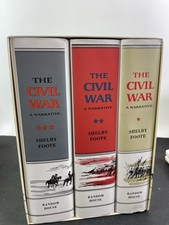 The Civil War By Shelby Foote Hardcover (3) Vol Set DJ Random House Excellent picture