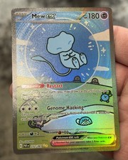Mew ex 232/091 Holo Full Art Paldean Fates Textured *Fan Art* picture