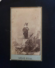 Antique Sideshow CDV Photo Major Atom Chas Eisenmann NY 1880s Ex-Diesso picture