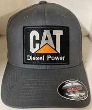 CAT Diesel Power Retro FLEXFIT Hat Cap EMBROIDERED Vintage Patch S/M L/XL picture