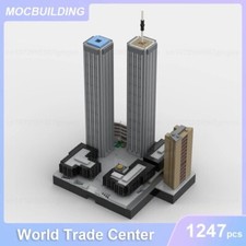 World Trade Center 1987-2001 Architecture Model MOC Building Blocks picture