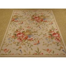 4x6 Authentic Hand-knotted French Aubusson Rug S10-1086 picture