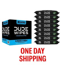 DUDE Wipes, Flushable Wipes, Extra Large and Fragrance-Free Wipes (400 ct.) picture