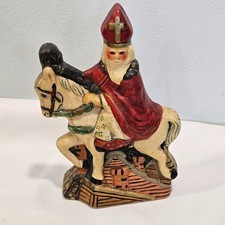 Vaillancourt Folk Art St. Nicholas on Horse VFAC-9 1987 Christmas Figurine VTG picture