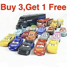 New Disney Pixar Cars Lightning McQueen Chick Hick 1:55 Diecast Model Car Gift picture