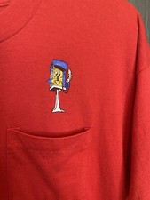 Vintage Ameritech Pocket T-Shirt Adult XL Red Embroidered Logo picture