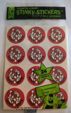 Trend Stinky Stickers- PINE & peppy mint  Scratch 'N Sniff SEALED 1980 1981 1982 picture
